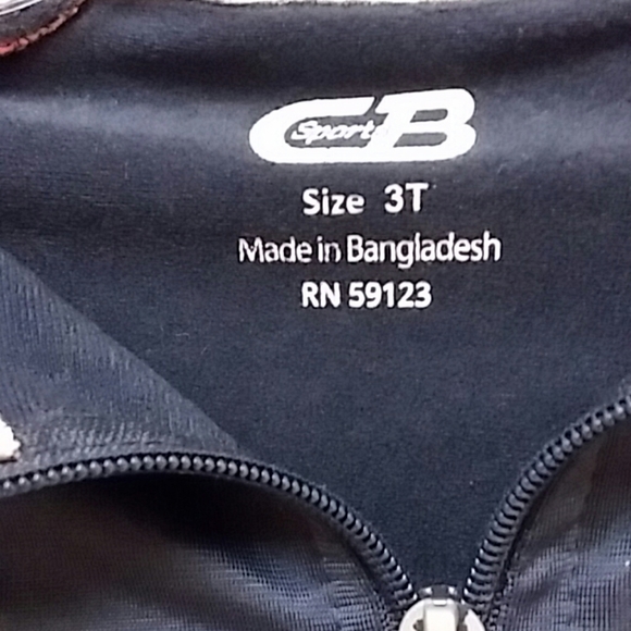 Children's CB Sports zip-up jacket size 3 - Picture 3 of 5